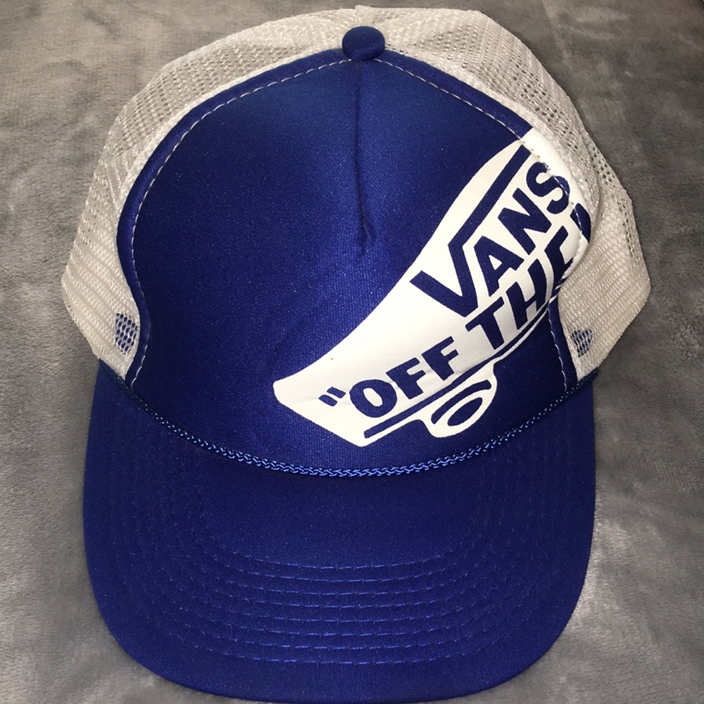 Vans Blue and White Trucker Hat
